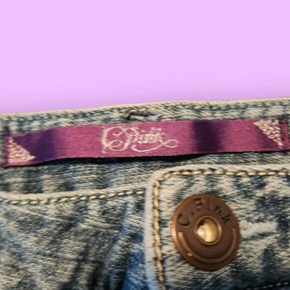 PINK Y2K Cut Off Vintage Daisy Duke Shorts - Size 3 JR's - Picture 5 of 9